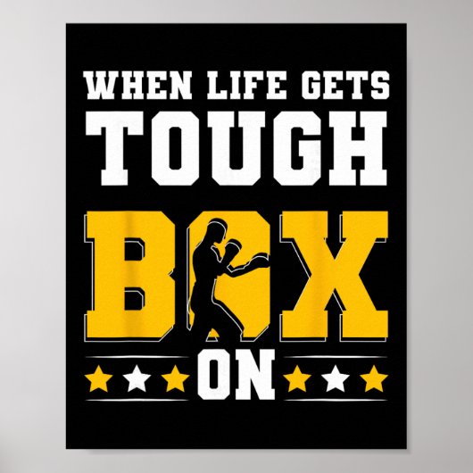 Shadow Boxing Punching Kickboxing G Gloves Boxer F ポスター (正面)