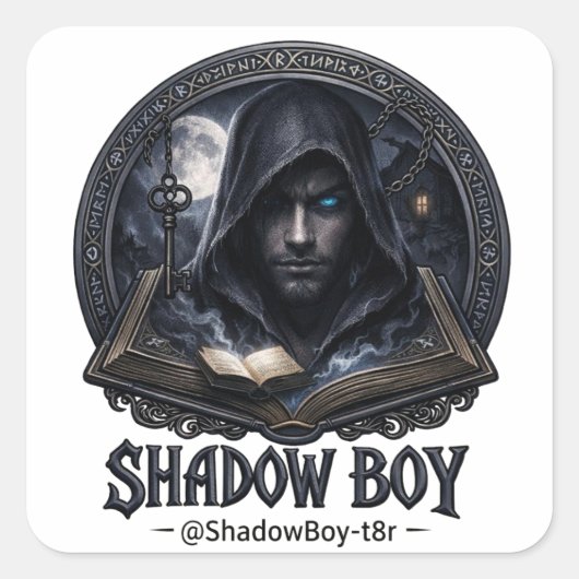 shadow boy スクエアシール (正面)