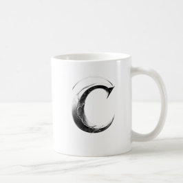 Shadow C – Dark Letter C cup コーヒーマグカップ