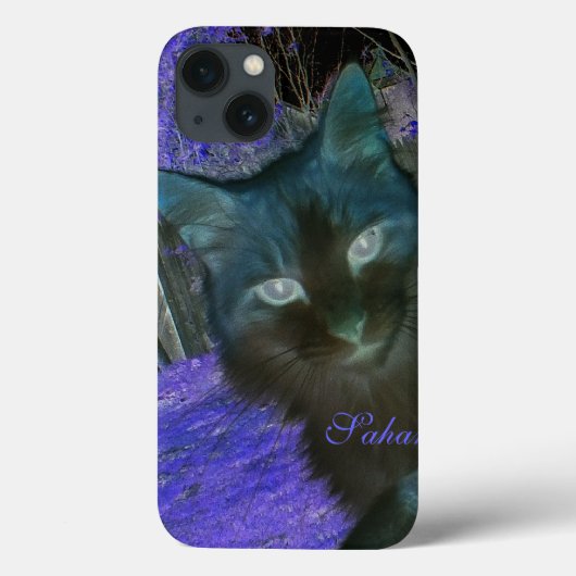Shadow Cat in Lavender iPadケース Case-Mate iPhoneケース (裏面)