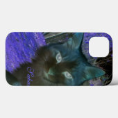 Shadow Cat in Lavender iPadケース Case-Mate iPhoneケース (裏面 (横))