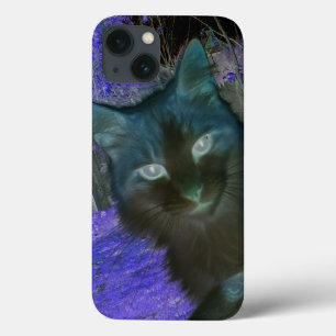 Shadow Cat in Lavender iPad Air Case iPhone 13ケース
