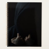 Shadow Gaze Hoodie – Dark Halloween Style プランナー手帳 (正面)