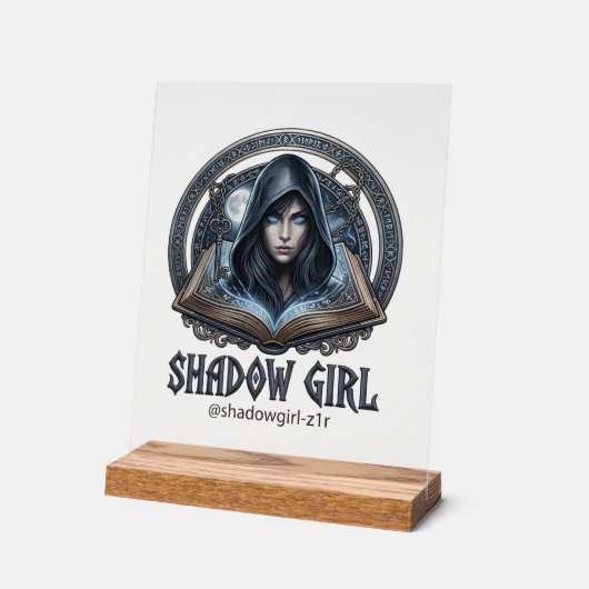 shadow girl アクリルサイン (傾斜)