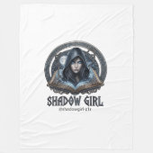 shadow girl フリースブランケット (正面)