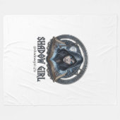 shadow girl フリースブランケット (正面(横))