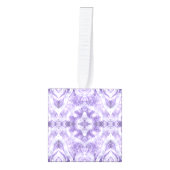 Shadow Light Purple Abstract Watercolor Art キューブオーナメント (正面)