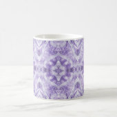 Shadow Light Purple Abstract Watercolor Art コーヒーマグカップ (中央)