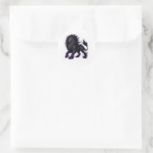 Shadow Lion Sticker ラウンドシール (バッグ)