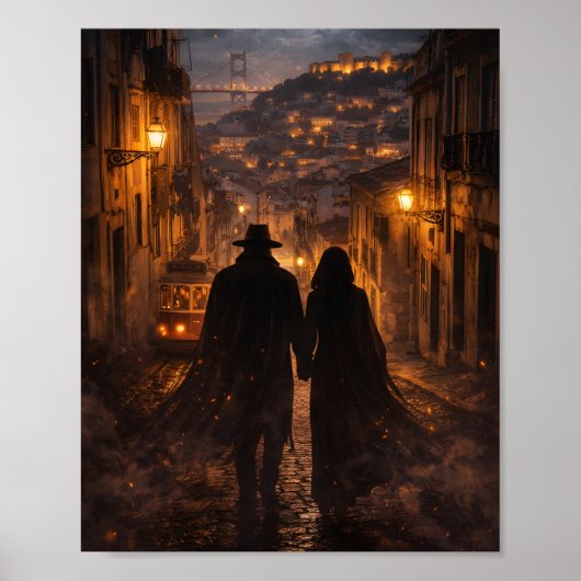 Shadow Lovers in Lisbon – Mysterious Romantic ポスター (正面)