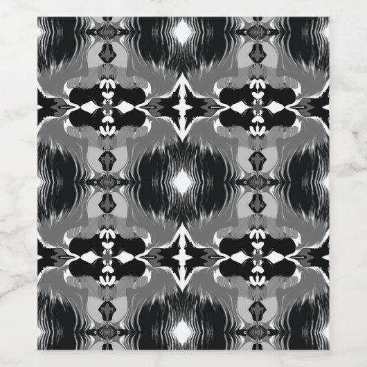 Shadow Mirror Pattern  ワインラベル (シングルラベル)