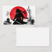 Shadow Ninja Wolf Japanese Business Card 名刺 (正面/裏面)