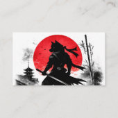 Shadow Ninja Wolf Japanese Business Card 名刺 (正面)