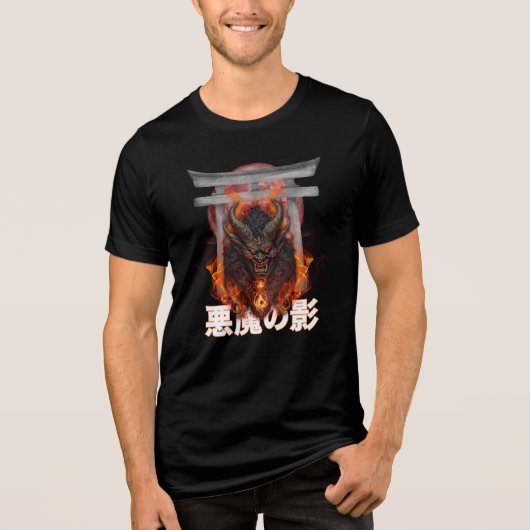 Shadow of the Akuma – Demon’s Wrath トライブレンドTシャツ (正面)