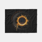 Shadow Of Totality Watching Shirt 2024 太陽の Total フリースブランケット (正面(横))
