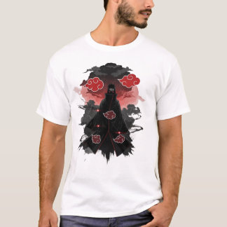 Shadow Reaper in the Rain - Red Cloud Aesthetic T- Tシャツ