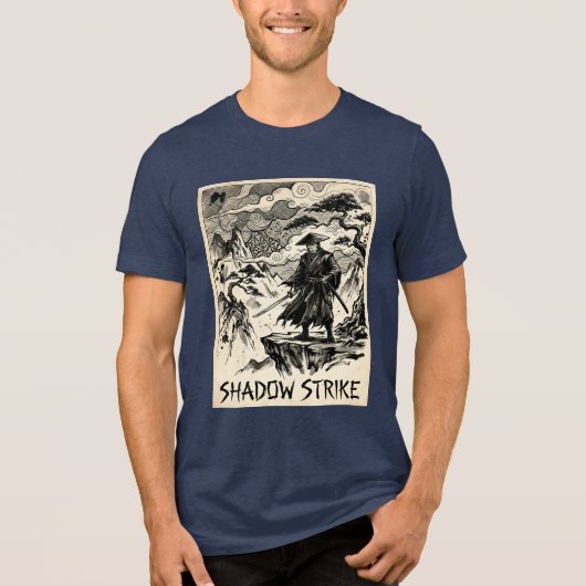 Shadow Strike Samurai Ink Art Tri-Blend Shirt トライブレンドＴシャツ (正面)