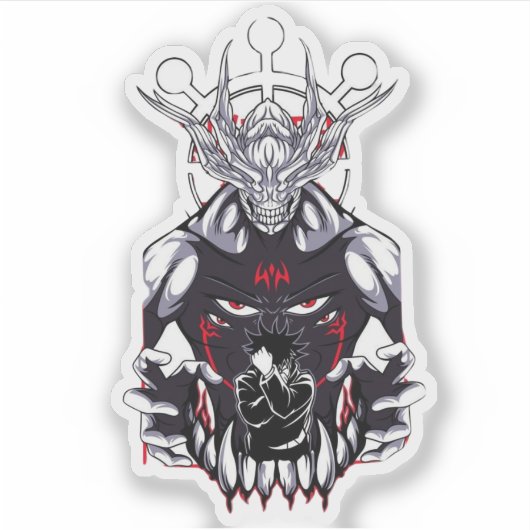 🌑 Shadow Summoner Sticker – Anime-Inspired Vinyl  シール (正面)