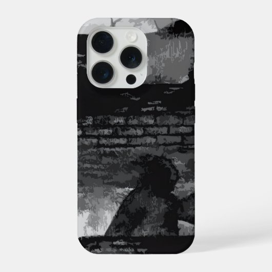 Shadow Walker - iPhone 15pro Case iPhoneケース (裏面)