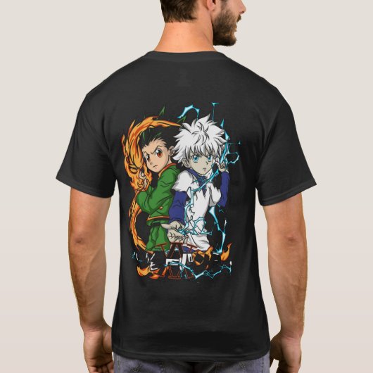 🔥 Shadow Warrior Aura | Purple Flame Anime Tシャツ (裏面)