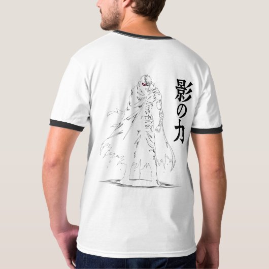 Shadow Wrath: Dual-Sided Ninja Power Tシャツ (裏面フル)