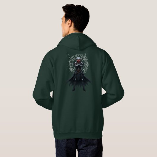Shadowblade Hoodie – Dark Back Design Unleashed パーカ (裏面フル)