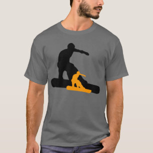 shadowboarder: オレンジ: tシャツ