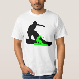 shadowboarder: ネオンの緑: tシャツ