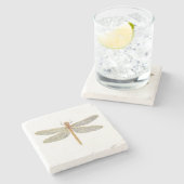 Shadowdragonの女性のオレンジコースター ストーンコースター (横)