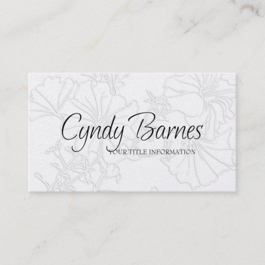 Shadowed Petunias名刺 名刺 (正面)