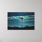 Shadowed Windmill- Dark Sky Photography Canvas キャンバスプリント (正面)