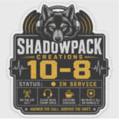 ShadowPack Creations 10-8 (インサービス) シール (正面)