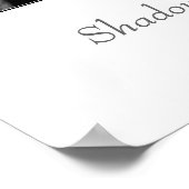 "Shadows and Fences" ポスター (角)