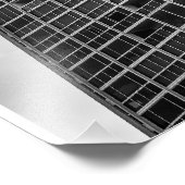 Shadows and Steel: The Silent Giant in the City フォトプリント (角)