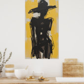 Shadows in Yellow ポスター (キッチン)