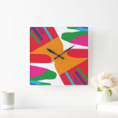 Shadows New Street Cars by Masanser Pixelat スクエア壁時計 (ホーム)