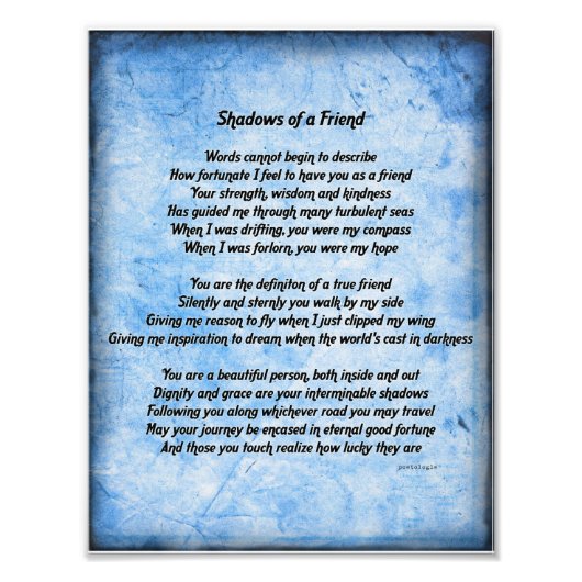 Shadows of a Friend Photoプリント フォトプリント (正面)