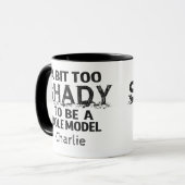 Shadyロールモデル名前をカスタムするマグ マグカップ (正面左)