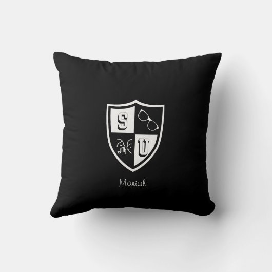 Shady大学のアルムグラッド皮肉パーソナライズされた的 クッション (裏面)