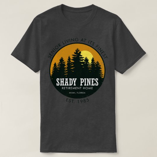 Shady Pines Retirement Home 80s Tvシリーズ Tシャツ (デザイン正面)