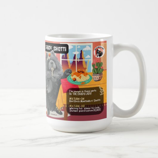 SHADY SKETTI Chow Art Muse レシピ コーヒーマグカップ (右)