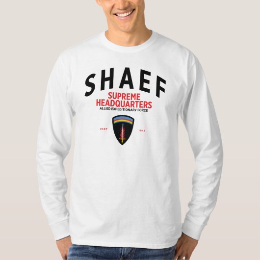 SHAEF最高司令部トリビュート長袖 Tシャツ (正面)
