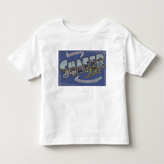 Shafer湖-大きい手紙場面 トドラーTシャツ (正面)