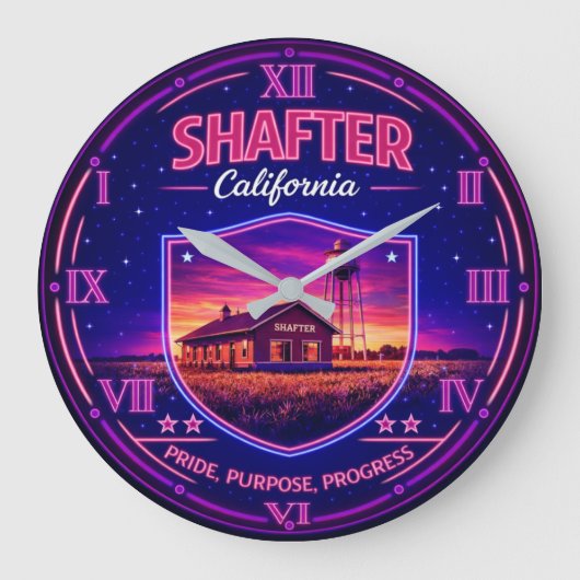Shafter California Heritage ラージ壁時計 (正面)