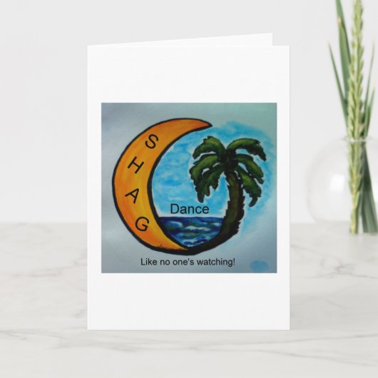 SHAGダンスグリーティングカード カード (正面)