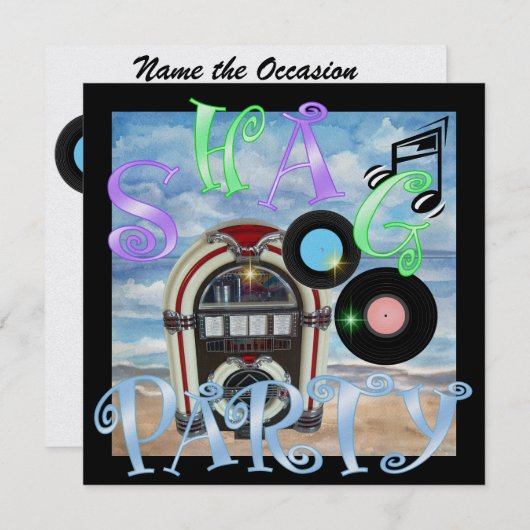 Shag - SRF 招待状 (正面/裏面)