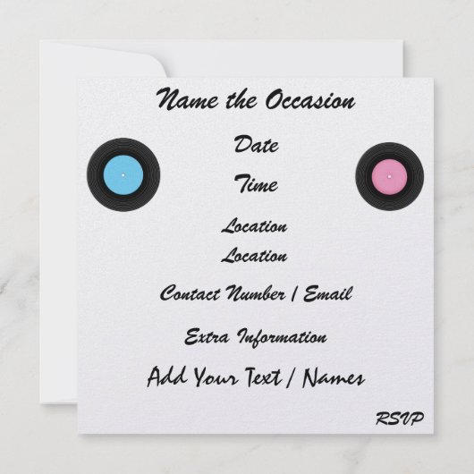 Shag - SRF 招待状 (裏面)