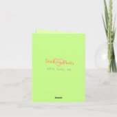Shagbark Hickory Greeting Card サンキューカード (裏面)