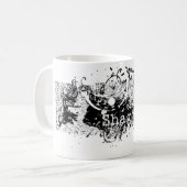 ShaggieTvのマグ コーヒーマグカップ (正面左)