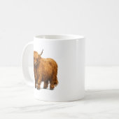 Shaggy Highland Cow Portrait コーヒーマグカップ (正面左)